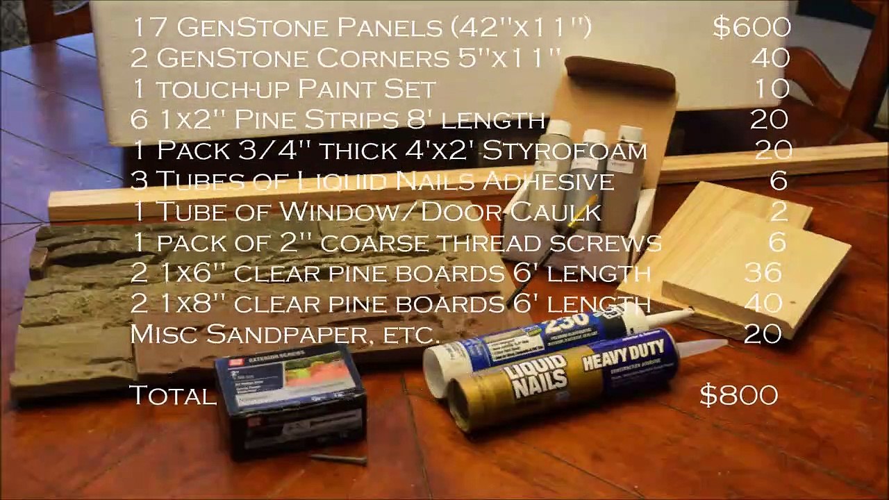 Faux Stone Fireplace Diy Installation