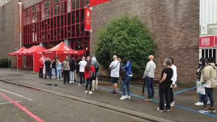 La vaccination dans le stade du Standard à Liège a débuté ce lundi 5 juillet 2021