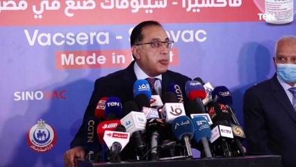 رئيس الوزراء: هناك توجيهات من الرئيس بتأمين أكبر حجم من اللقاحات للمواطنين وحتمية التصنيع المحلي