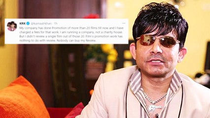 "Nobody Can Buy My Review," Says KRK On Blackmailing Accusation