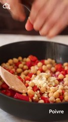 Salade de pois chiches vertical