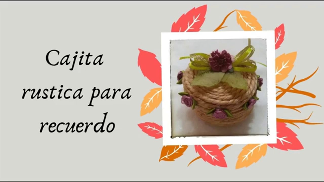 CAJITA RUSTICA.