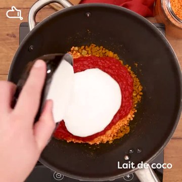 Lentilles corail à l'indienne