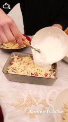 Gratin de crozets savoyard vertical