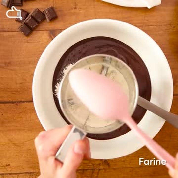 Gâteau fondant au chocolat sans œuf