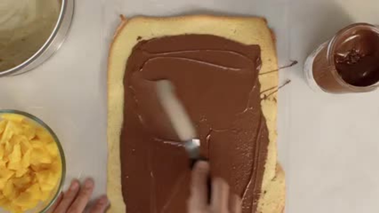 Buche mangue citron Nutella
