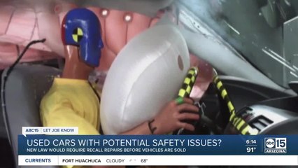 Used cars with potential safety issues