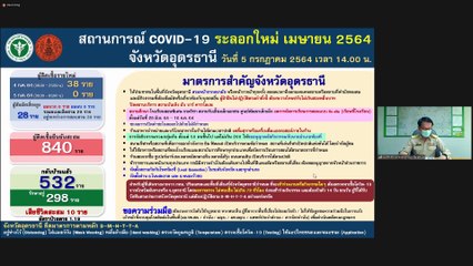 อุดรยังเดินทางกลับบ้านพื้นที่เสี่ยงยอดติดเชื้อพุ่งขึ้นรักษากักตัว ขอมารักษาตัว 5 ราย พบผู้ติดเชื้อ 231 ราย ติดเชื้อในจังหวัด 48 ราย