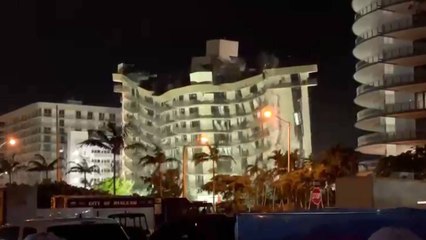 Así demolieron lo que quedaba del Champlain Towers, edificio que colapsó en Miami