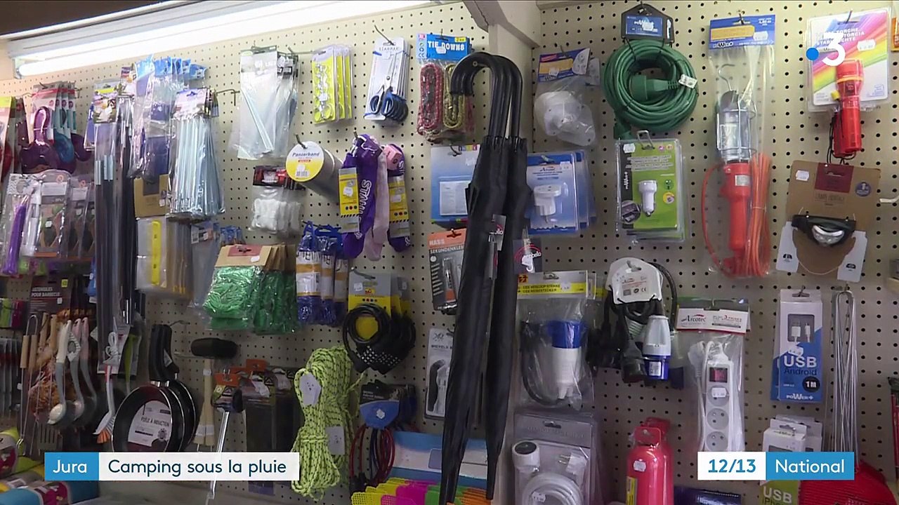 Jura : des vacances au camping sous la pluie