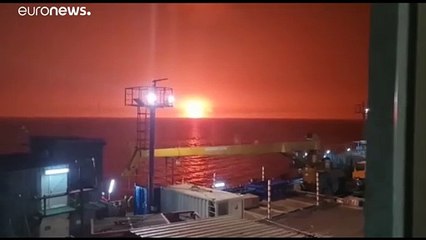 Une colonne de feu a surgi de la mer Caspienne ! La cause : l'éruption d'un volcan de boue