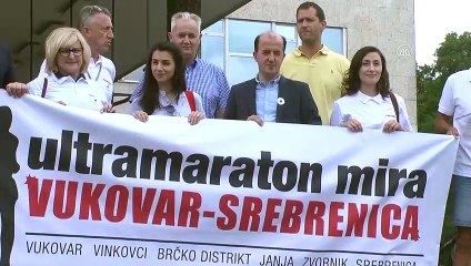 ZAGREB - Hırvatistan'daki 10. Vukovar-Srebrenitsa Maratonu başkent Zagreb'den hareket etti