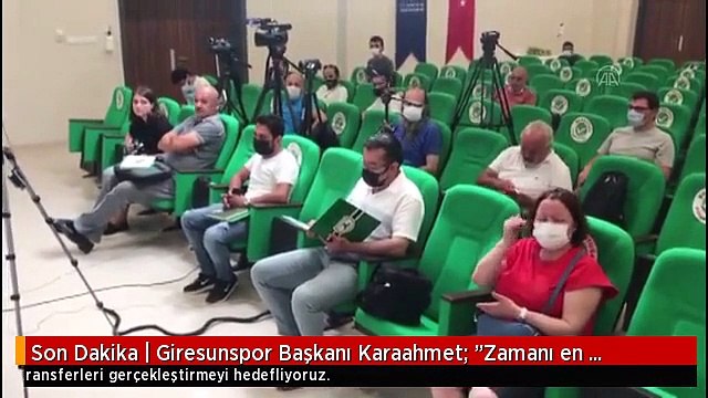 Son Dakika | Giresunspor Başkanı Karaahmet: Zamanı en doğru şekilde kullanarak transferleri gerçekleştirmeyi hedefliyoruz