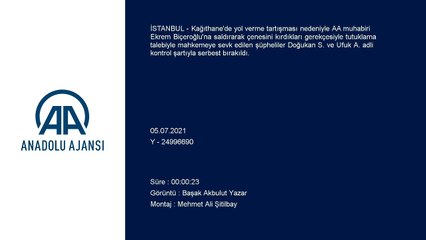İSTANBUL - Trafikte tartıştıkları muhabirimizin çenesini kırdılar, serbest kaldılar