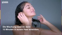 Haarkur selber machen: Rezepte für glänzende Haare