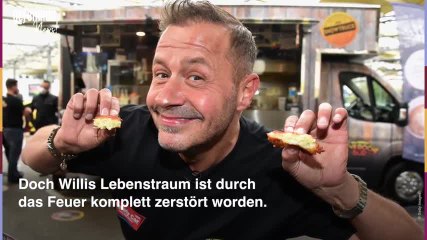 Willi Herren: Sein Foodtruck ist komplett ausgebrannt