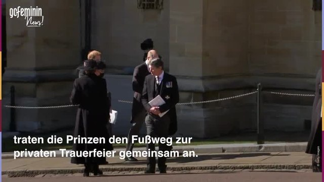 Prinz William & Prinz Harry: Gespräch bei Trauerfeier