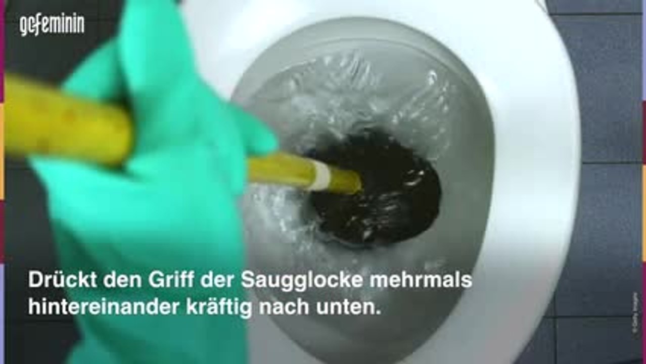 Toilette verstopft: Diese Hausmittel helfen wirklich!