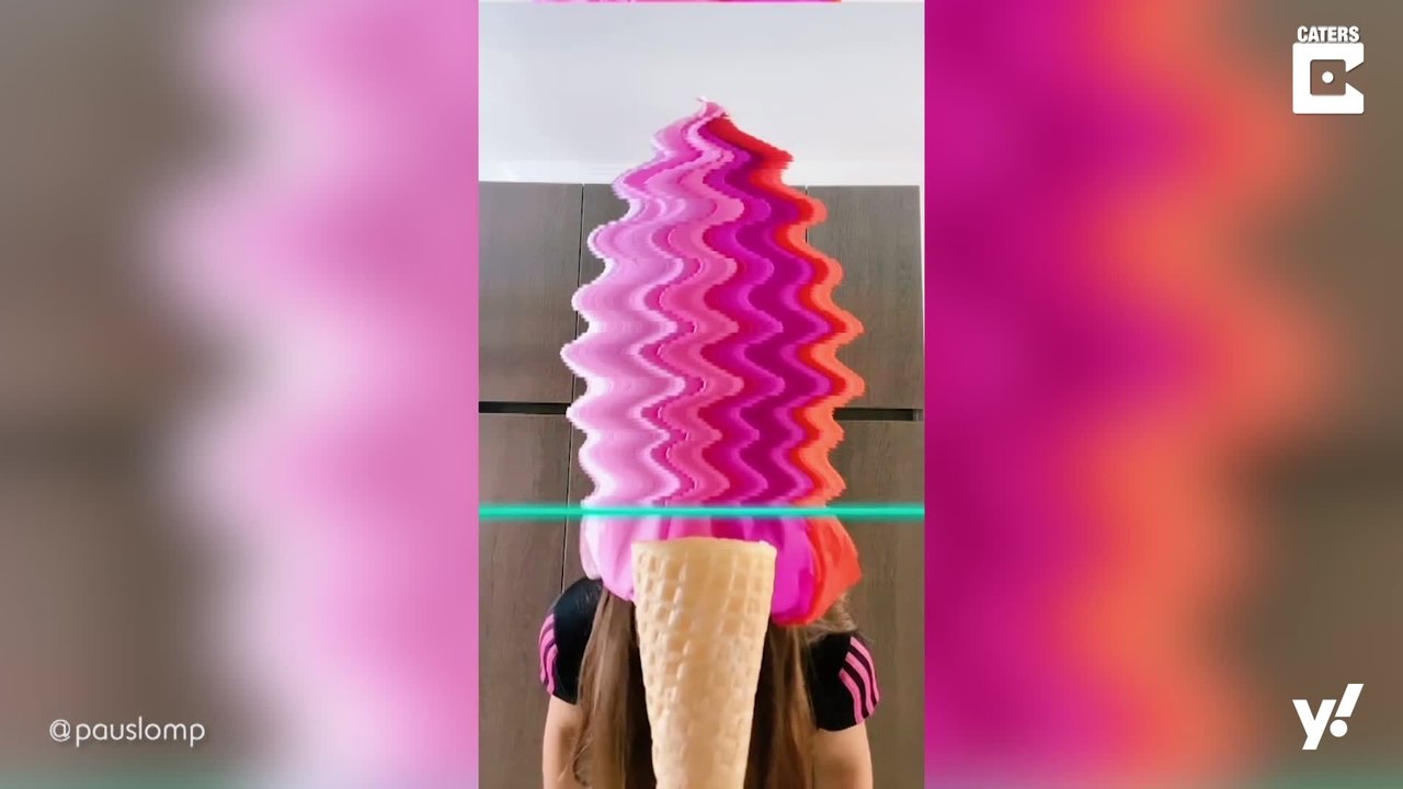 Leckere Eiskreationen per TikTok-Filter