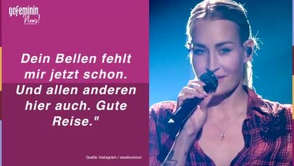 Sarah Connor trauert: "Du wirst mir so fehlen"