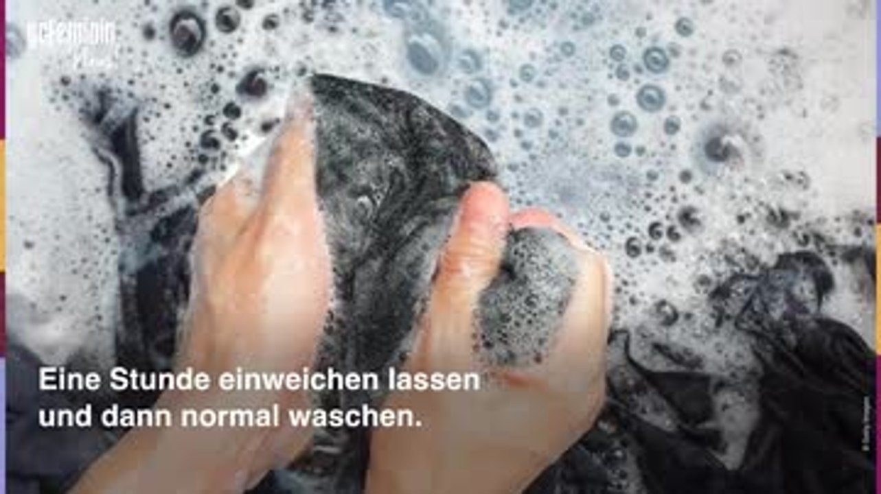 Schweißgeruch aus Wäsche entfernen