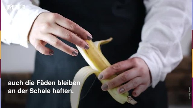 Banane schälen: Diesen Fehler macht fast jeder!