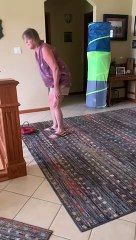 Scaring Mom Hiding in Tube