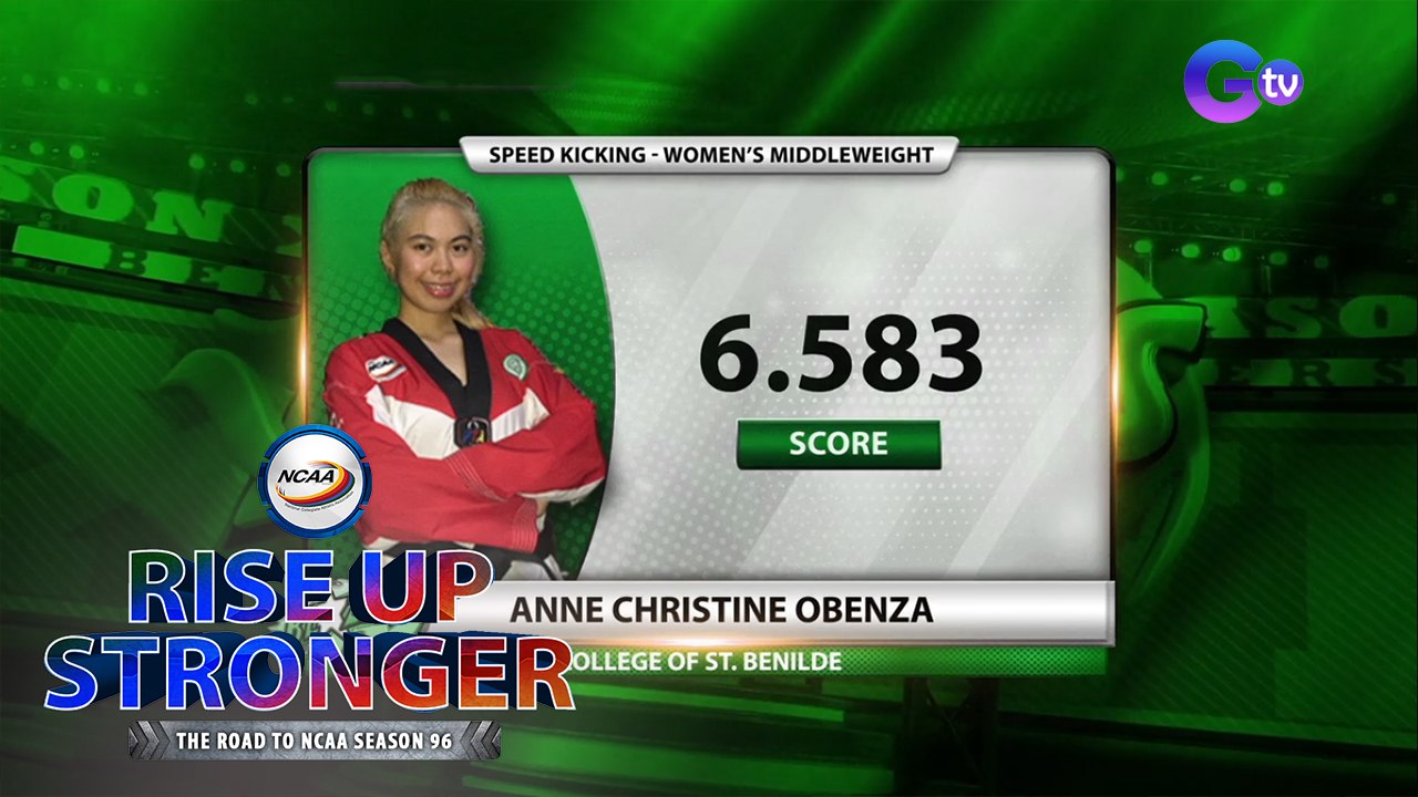 NCAA Season 96 speed kicking competition: Senior women's middleweight division | Rise Up Stronger
