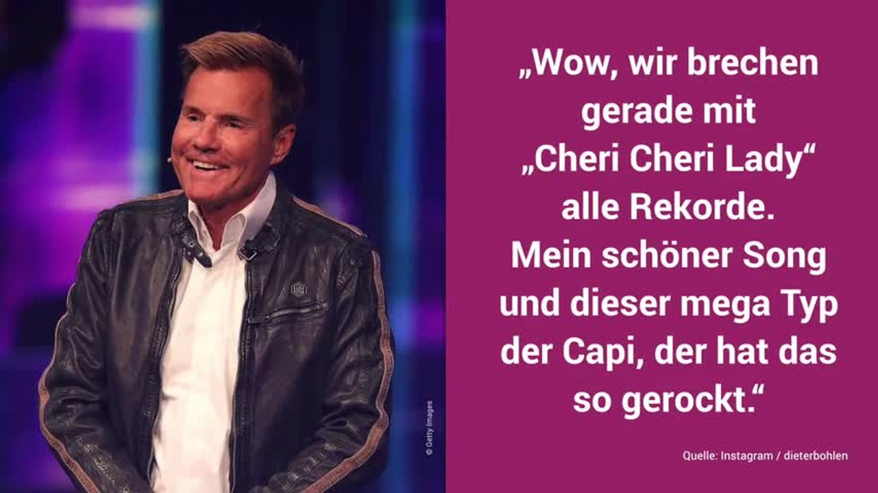 Cover von 'Cherry Lady': Jetzt reagiert Dieter Bohlen auf Capital Bra!
