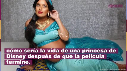 Futuras mamás convertidas en princesas Disney
