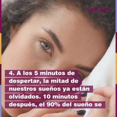 Curiosidades sobre los sueños 🌙