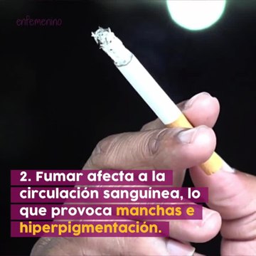 Efectos negativos del tabaco en tu piel