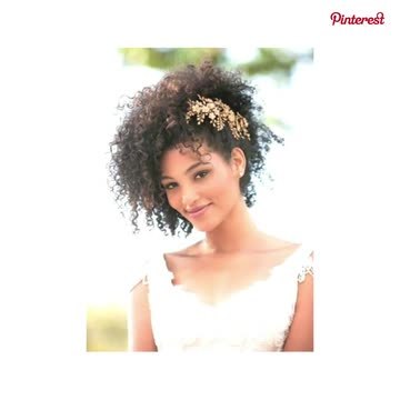 Peinados de novia para cabello afro