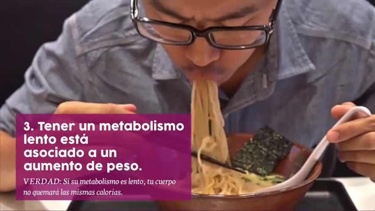 7 mitos y verdades sobre el metabolismo