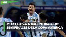 Argentina vence sin problemas a Ecuador y avanza a las semifinales de Copa América
