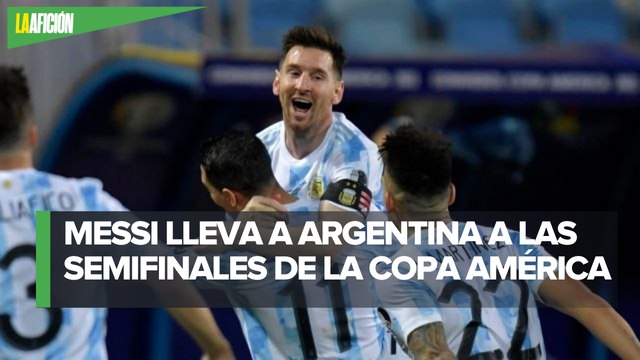 Argentina vence sin problemas a Ecuador y avanza a las semifinales de Copa América