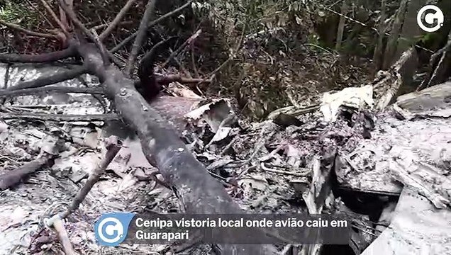Cenipa vistoria local onde avião caiu em Guarapari
