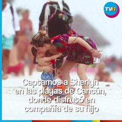 Sherlyn captada en las playas de Cancún