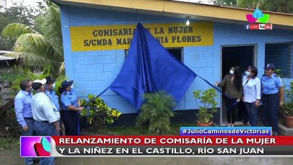 Relanzamiento de la Comisaría de la Mujer y la Niñez en El Castillo, Río San Juan