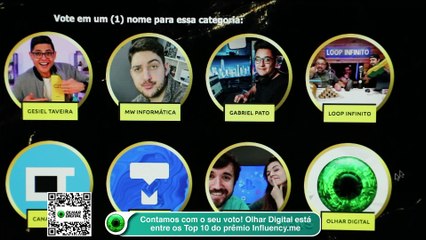 Contamos com o seu voto! Olhar Digital está entre os Top 10 do prêmio Influency.me