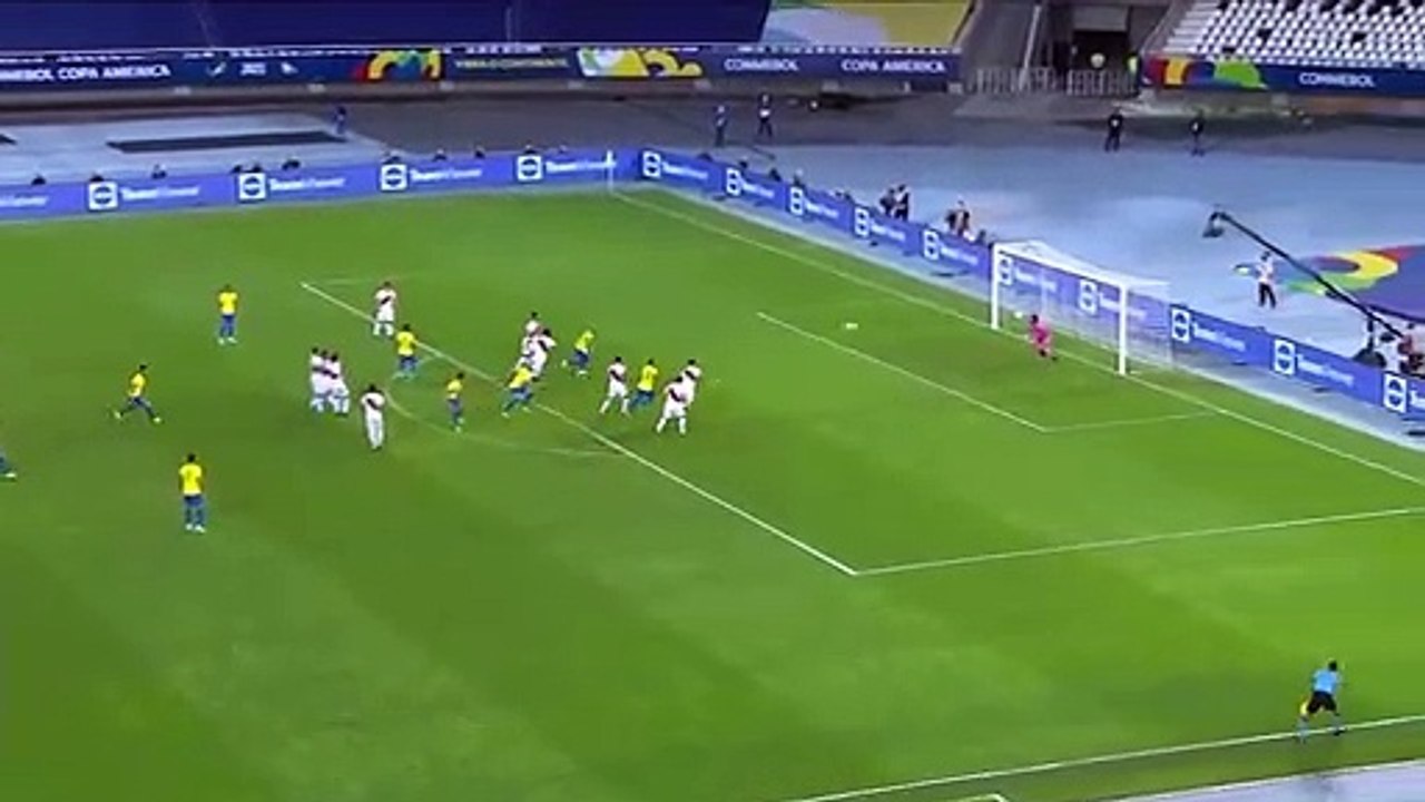 Brazil 1- O Peru Semi-Final Half-time  Highlights-Copa America