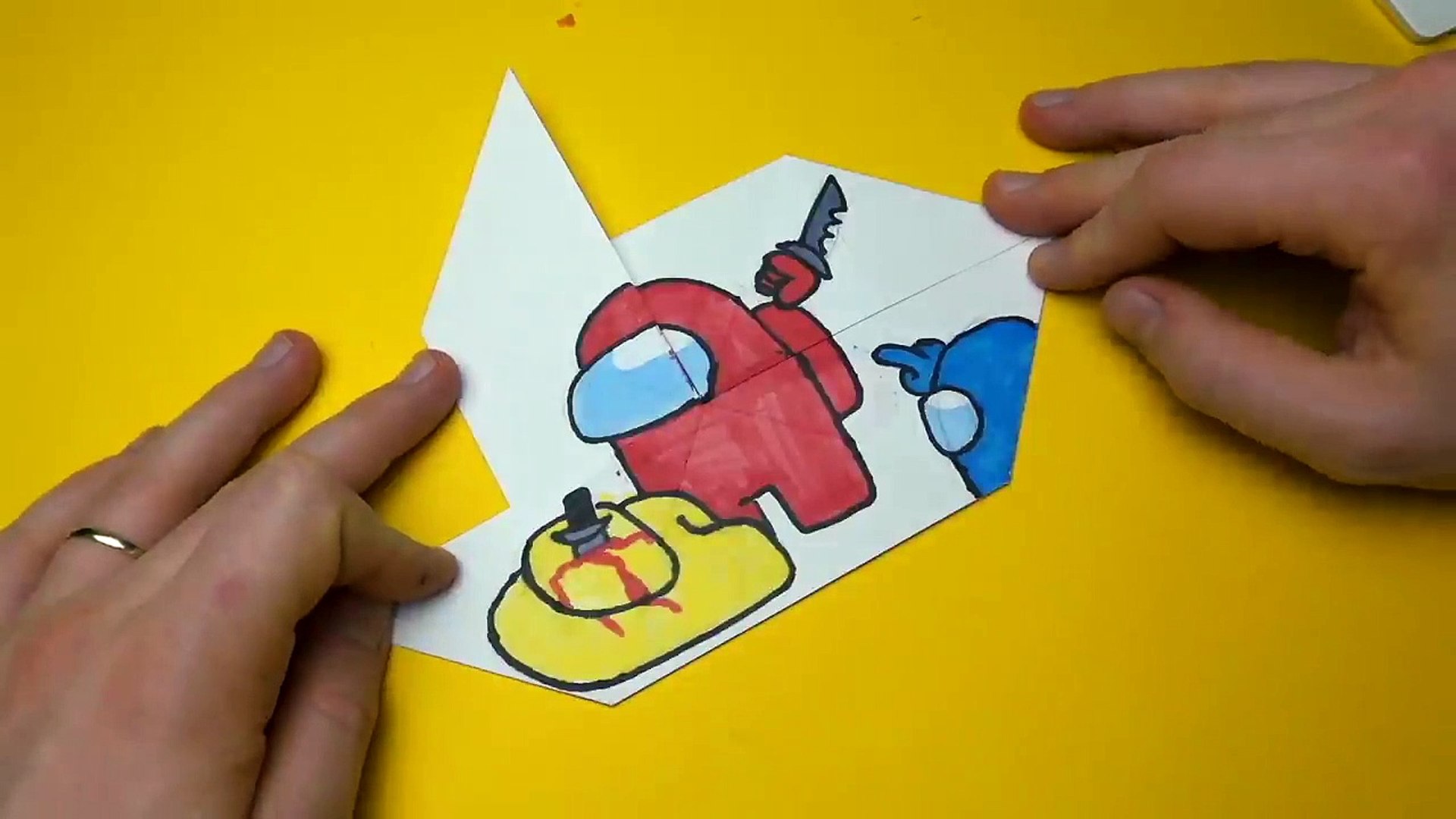 5 Among Us Transformations Arts & Paper Crafts Tutorial - video Dailymotion