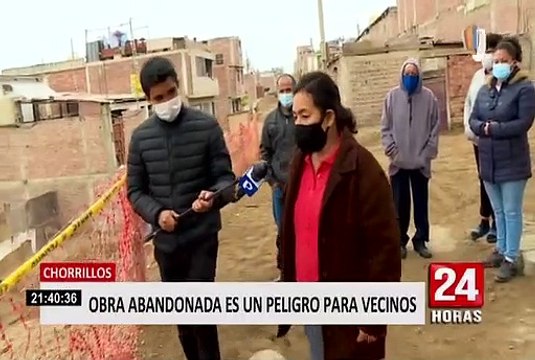 Chorrillos: vecinos piden que obras inconclusas sean retomadas pues temen un accidente fatal