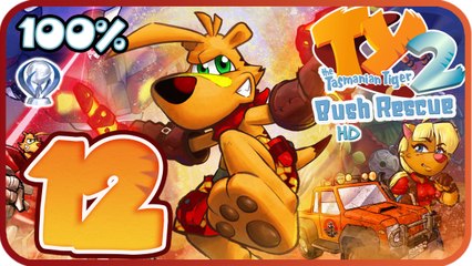 Ty the Tasmanian Tiger 2: Bush Rescue HD 100% Walkthrough Part 12 (PS4) The Never Never