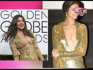 Deepika Padukone Stunning Golden Gown
