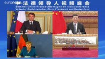 قادة فرنسا وألمانيا والصين يجتمعون افتراضيا لبحث المناخ والاقتصاد والصحة