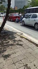 Son dakika haberleri | Düğün konvoyunu durduran şahsın yediği "para dayağı" kamerada