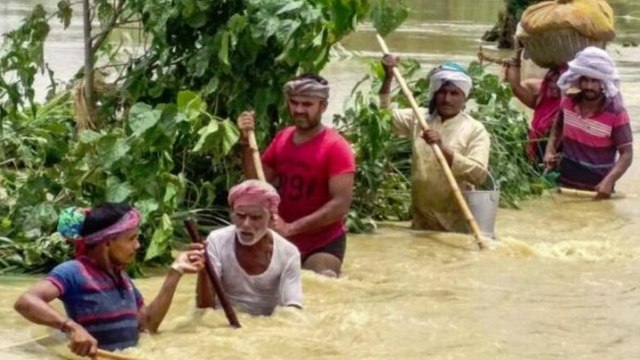 Heavy rainfall pours flood miseries in Bihar districts