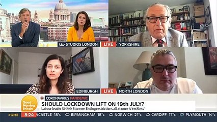 Good Morning Britain - Professor John Ashton believes the lifting of all restrictions should be delayed for a little while longer.