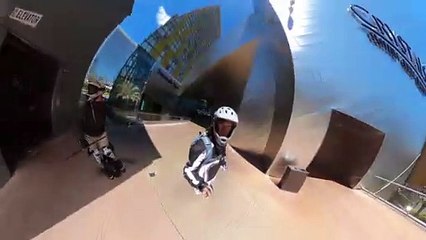 Escalator Mishap on an Electric Unicycle